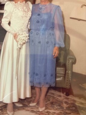 Periwinkle Mother of Bride Dress